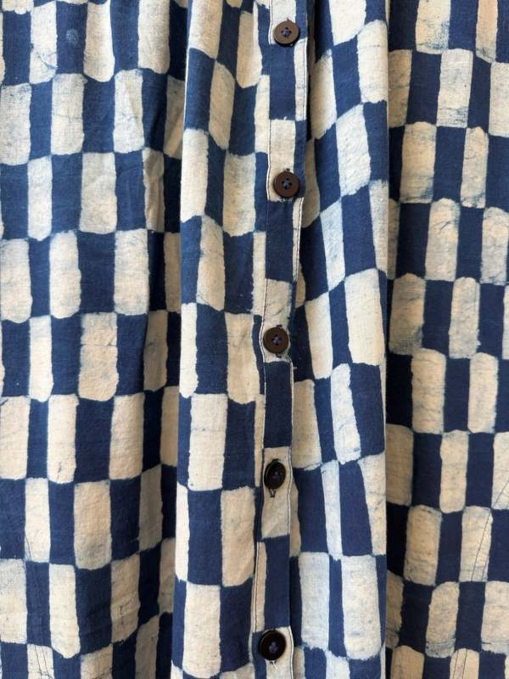 Happy French Gang Elise Big Rectangle Dress Indigo One Size - Picture 4 of 9